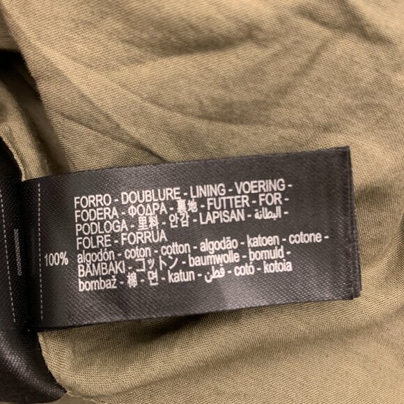 Women's Zara Khaki Green Hooded Parka Trench Coat Size M - Picture 11 of 13